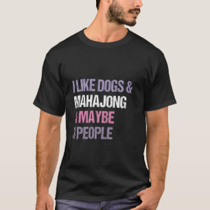 Camiseta Funny Mahjong y la idea de amante del perro u2013