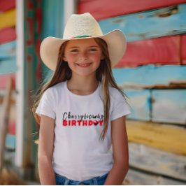 Camiseta Funny mamá cherry vibe slogan cumpleaños