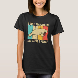 Camiseta Funny Manatee Art Para Hombres Mujeres Sea Cow Mon