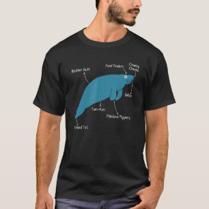 Camiseta Funny Manatee Dugong Y La Anatomía De Las Vacas Ma