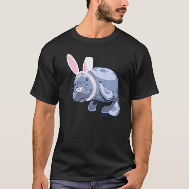 Camiseta Funny Manatee Easter Bunny (Anverso)