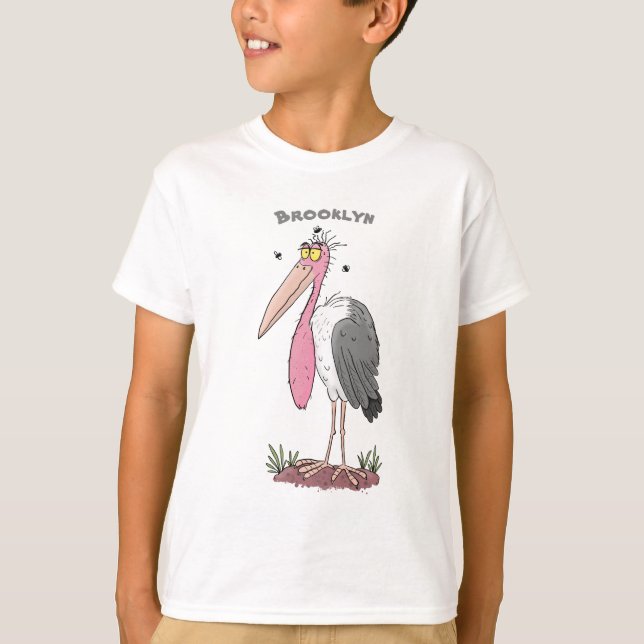 Camiseta Funny marabou stork personalizado (Anverso)