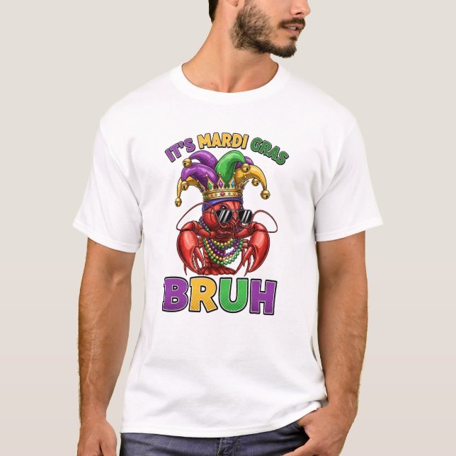Camiseta Funny Mardi Gras Crawfish Bruh (Anverso)
