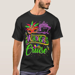 Camiseta Funny Mardi Gras Cruise Mask Cruise Ship