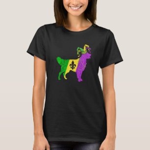 Camiseta Funny Mardi Gras Golden Retriever Dog Mardi Gras H