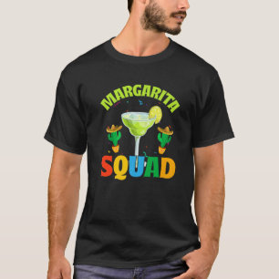 Camiseta Funny Margarita Squad Sombrero Cactus Cine Mexican