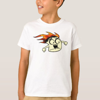 Camiseta Funny Marshmallow en llamas
