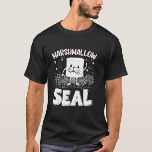 Camiseta Funny Marshmallow Seal Pun Water Animum Costum