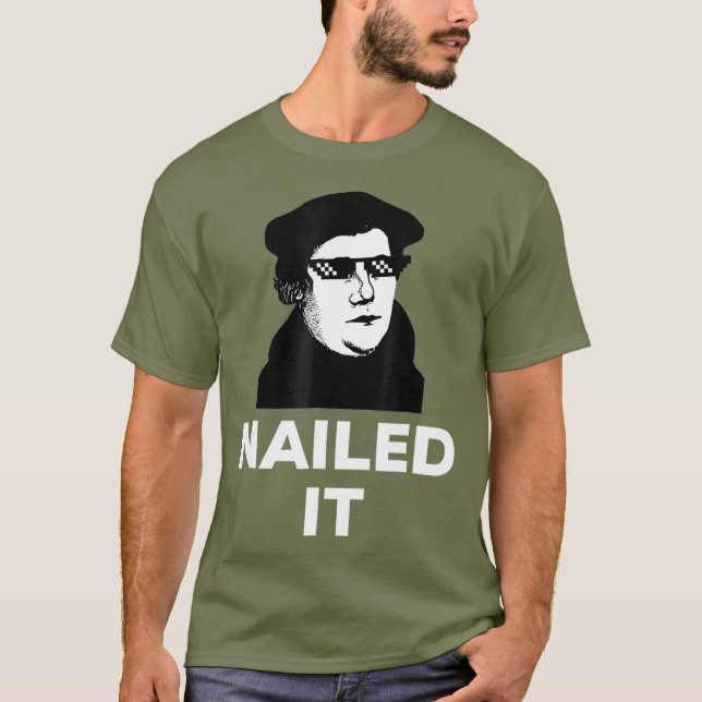 Camiseta Funny Martin Luther Se Escapó De Gafas De Sol (Anverso)