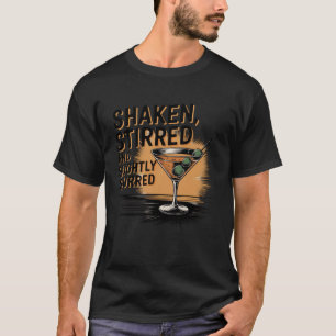 Camiseta Funny Martini Desi, sacudida ligeramente cansada