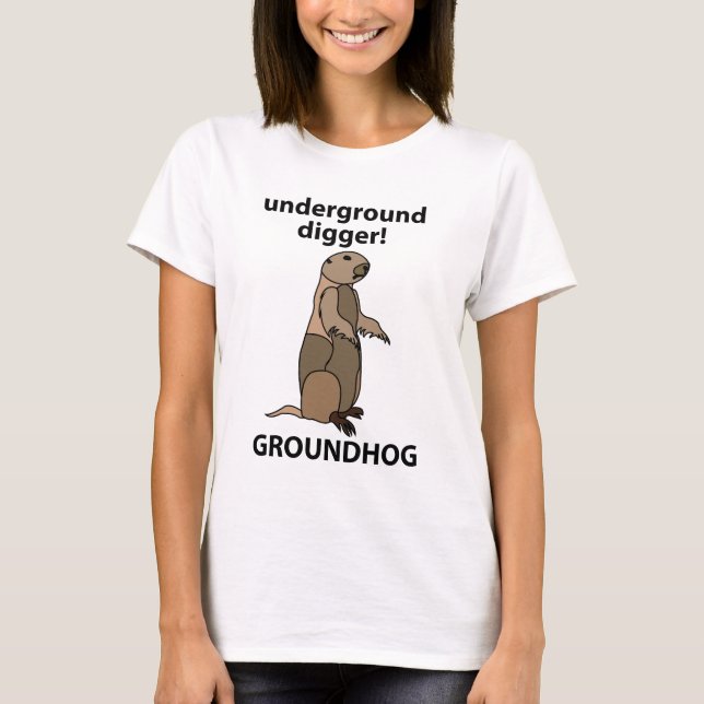Camiseta Funny Mascota Groundhog (Anverso)