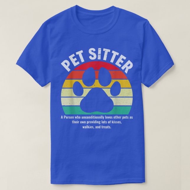 Camiseta Funny Mascota Sitter Definition Mascota Sitting Ma (Diseño del anverso)