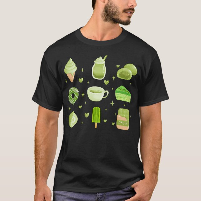 Camiseta Funny Matcha Tea Drinkers For Women Green Coquette (Anverso)