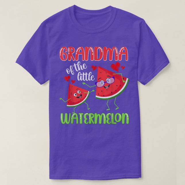 Camiseta Funny Matching Birthday Shirt Grandma Watermelon T (Diseño del anverso)