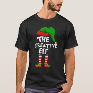 Camiseta Funny Matching Family Christmas The Creative Elf