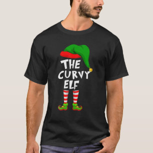 Camiseta Funny Matching Family Christmas The Curvy Elf