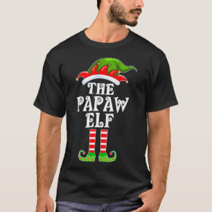 Camiseta Funny Matching Family The Papaw Elf Christmas Cost