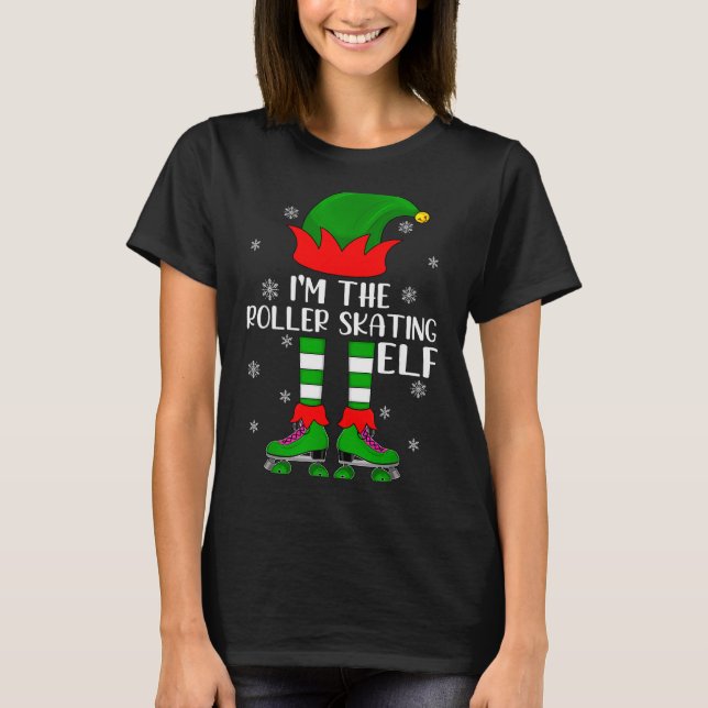 Camiseta Funny Matching Group The Roller Skating Elf Christ (Anverso)