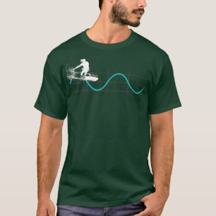 Camiseta Funny Math Physics Sine Waves Surfer