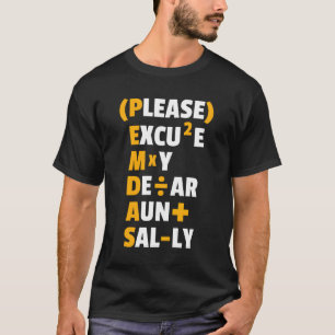 Camiseta Funny Math Rules Pemdas Pun Teachers Day
