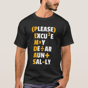 Camiseta Funny Math Rules Pemdas Pun Teachers Day
