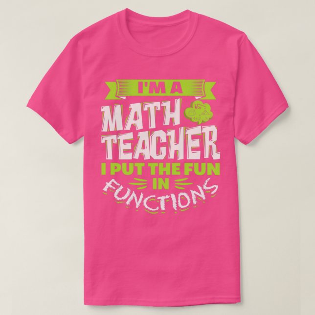 Camiseta Funny Math Teach Pun (Diseño del anverso)