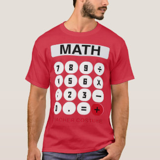 Camiseta Funny Math Teacher Halloween Calculadora Easy Cost