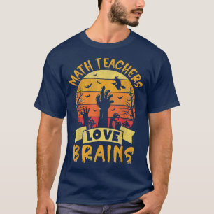 Camiseta Funny Math Teacher Halloween Todos los profesores 