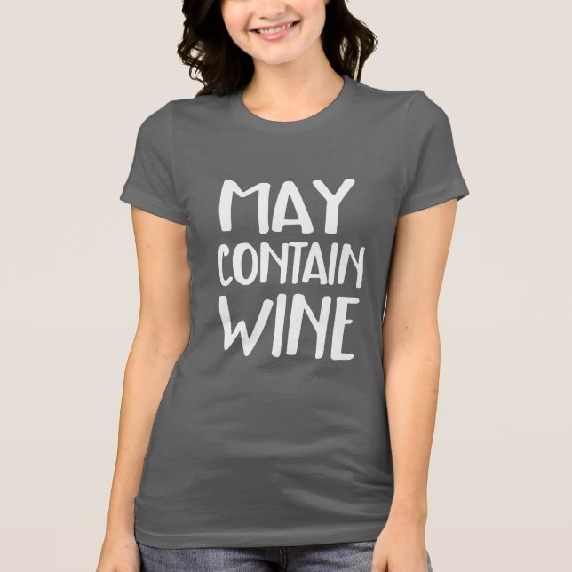 Camiseta Funny May Contain Wine (Anverso)
