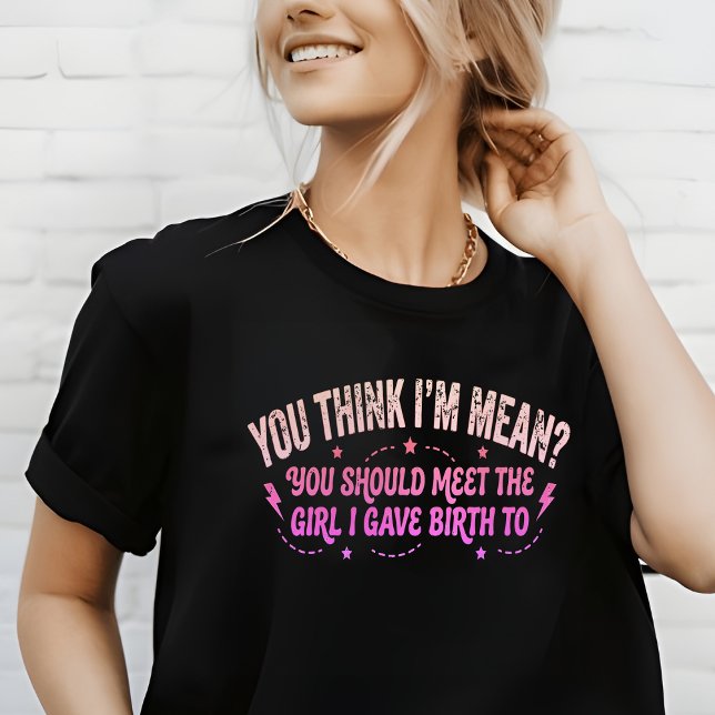Camiseta Funny Mean Mom Vintage Humor Shirt (Subido por el creador)