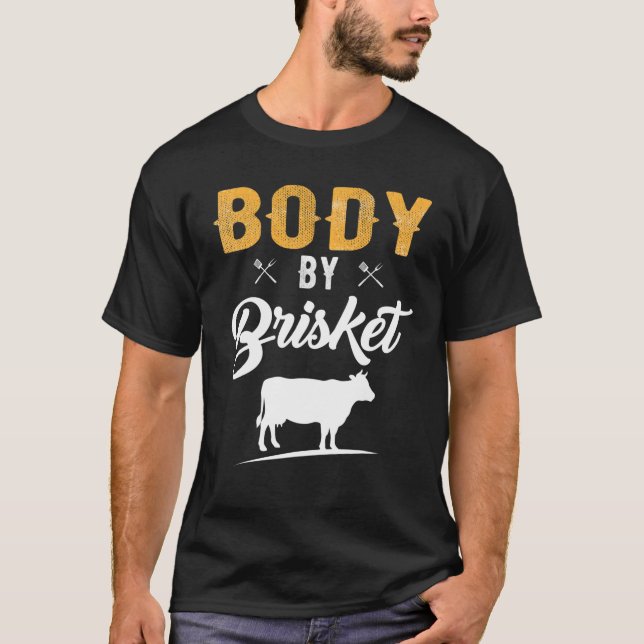 Camiseta Funny Meat Smok BBQ Grill Lover Pit Master Smok (Anverso)