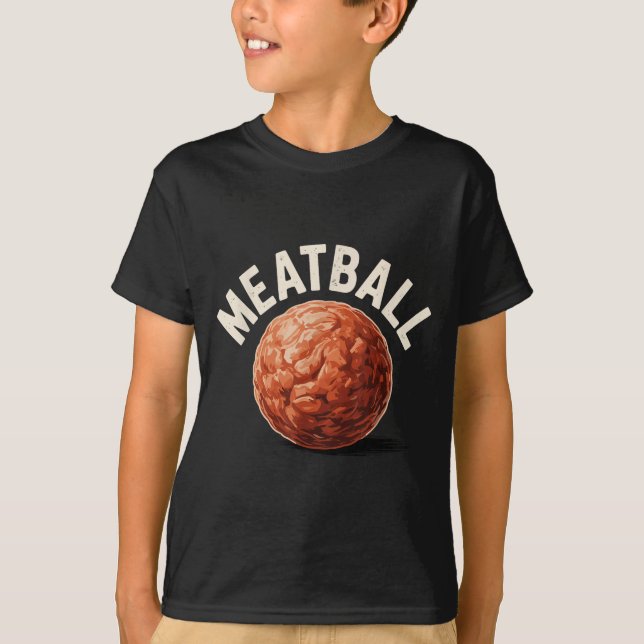 Camiseta Funny Meatball Art For Men Women Italian Food Love (Anverso)