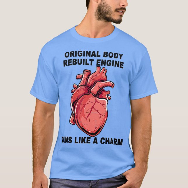 Camiseta Funny Mechanic Open Heart Surgery Bypass (Anverso)