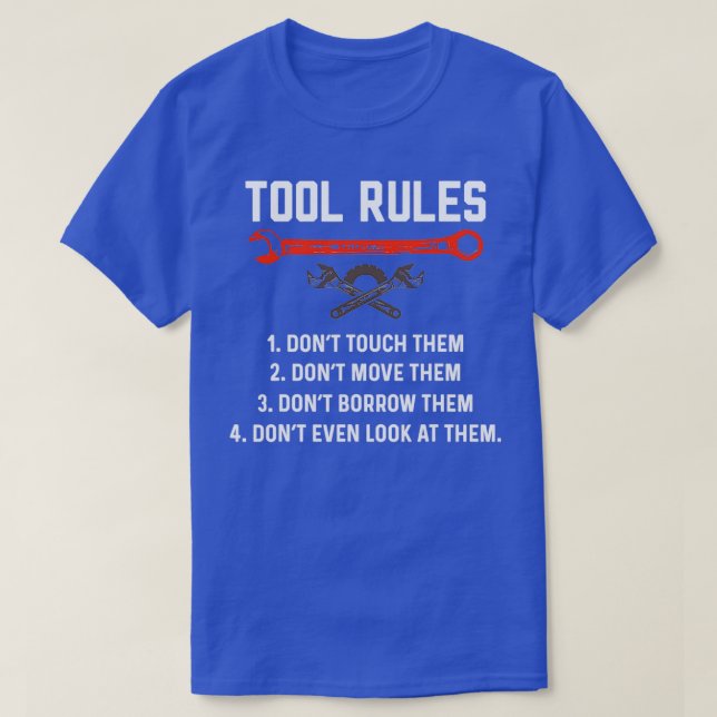 Camiseta Funny Mechanic Tool Rules Auto Reparación Automáti (Diseño del anverso)