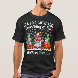 Camiseta Funny Med Surg Nurse Navidades Médico-Quirúrgico N