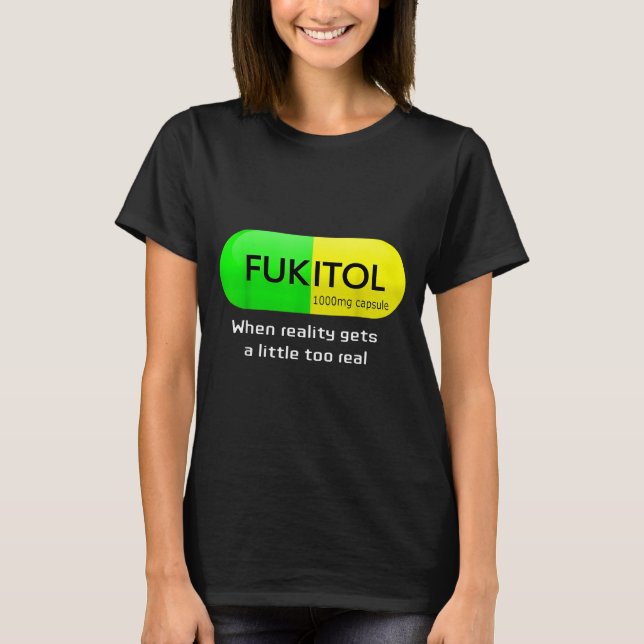 Camiseta Funny Medication Gooditol Capsule Pharmacy Humor  (Anverso)
