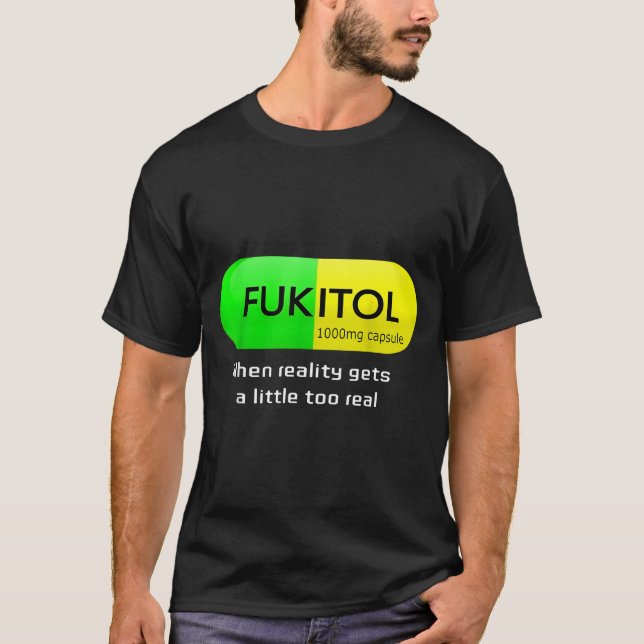 Camiseta Funny Medication Gooditol Capsule Pharmacy Humor  (Anverso)