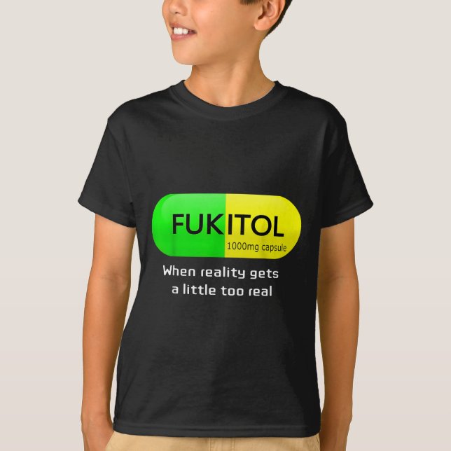 Camiseta Funny Medication Gooditol Capsule Pharmacy Humor  (Anverso)