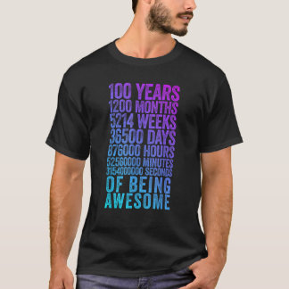 Camiseta Funny Medidor de cumpleaños número 100 Funny de ci