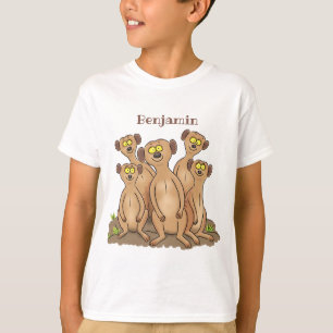 Camiseta Funny meerkat ilustracion personalizado familiar