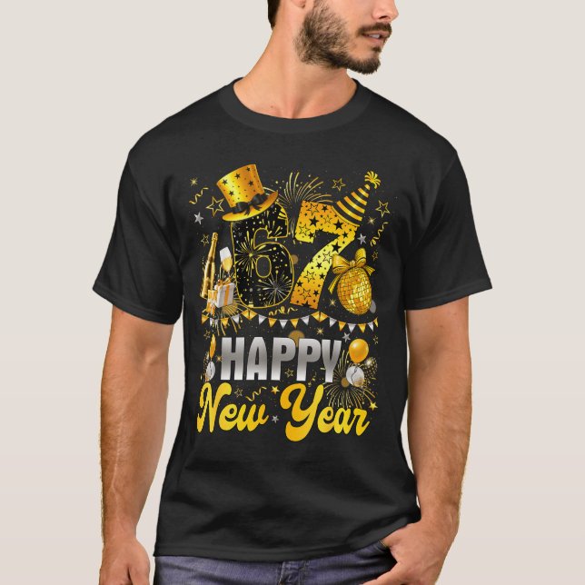 Camiseta Funny Meme 67 Happy New Year 2026 Six Seven Family (Anverso)