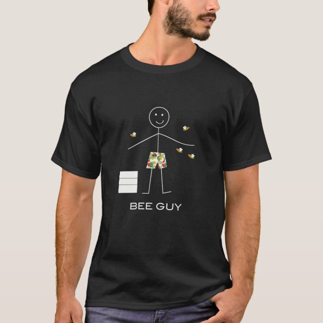 Camiseta Funny Mens Beekeeper Stick Bee Guy (Anverso)