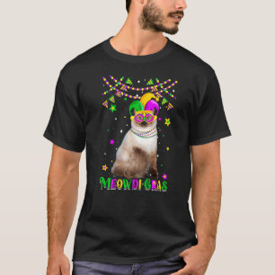 Camiseta Funny Meowdi Gras Ragdoll Cat Mardi Gras Carnaval