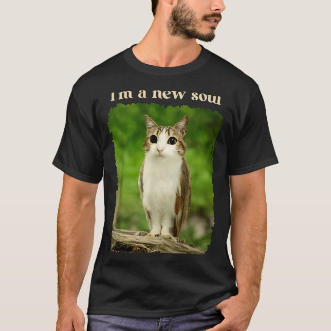 Camiseta Funny Meowl Meme, Cat Owl Meme Brainrot Gen Alpha  (Anverso)