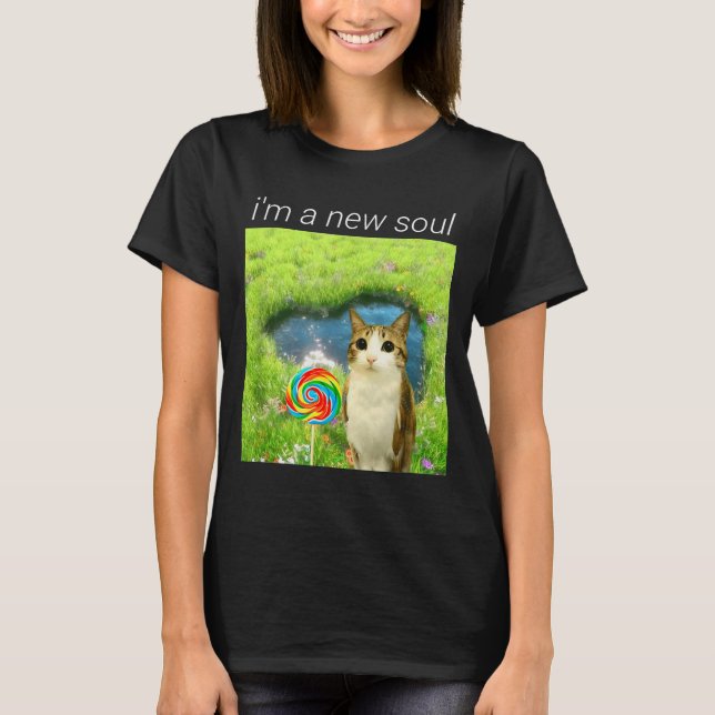 Camiseta Funny Meowl Meme, Cat Owl Meme Brainrot Gen Alpha  (Anverso)