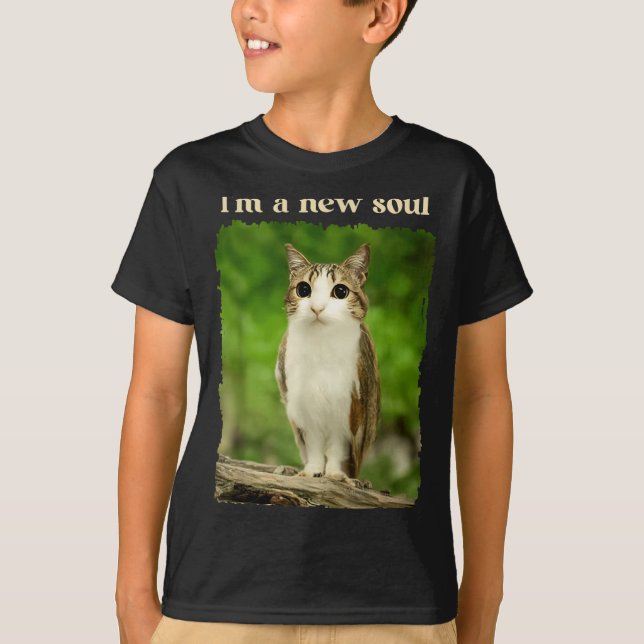 Camiseta Funny Meowl Meme, Cat Owl Meme Brainrot Gen Alpha  (Anverso)
