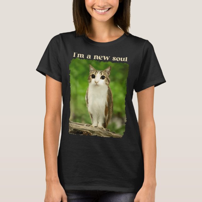 Camiseta Funny Meowl Meme, Cat Owl Meme Brainrot Gen Alpha  (Anverso)