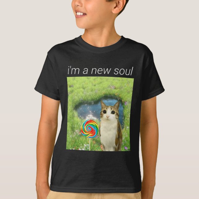 Camiseta Funny Meowl Meme, Cat Owl Meme Brainrot Gen Alpha  (Anverso)