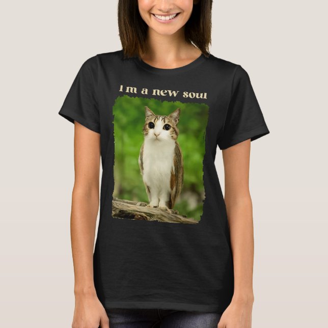 Camiseta Funny Meowl Meme, Cat Owl Meme Brainrot Gen Alpha  (Anverso)