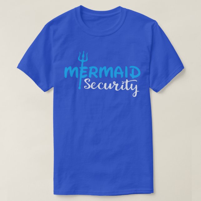 Camiseta Funny Mermaid Security (Diseño del anverso)